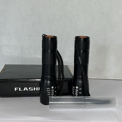 Bright Flashlights Two Pack Adjustable Zoom Triple A Batteries Not Included New