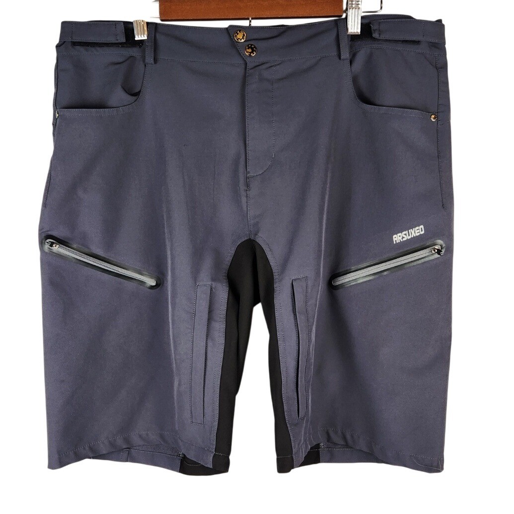Shorts Gray Xl Mtb Cycling Adjustable Waist