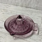 Vintage ARC France Style Purple Juicer Depression Glass beaded Excellent Cond