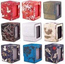Magnetic Leather Deck Box for MTG Commander TCG Card Storage Case 100+ Cards