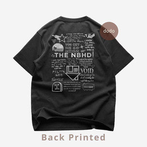The Neighbourhood NBHD WOURLD TOUR 2026 T-shirt Short Sleeve Cotton Loose Tshirts Women Men Clothing O-neck Casual Print T Shirt - 200000345