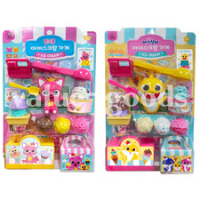 Pinkfong Ice Cream Shop Juego Niños Juguete de Simulación Bebé Tiburón Tienda Juego Figura