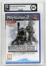 Metal Gear Solid 2-Substance - Black Label 2003 PAL PS2 sigillato classificazione pixel 85