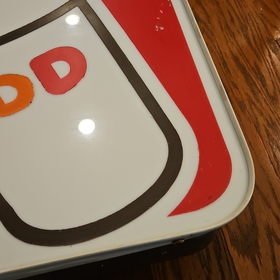 Dunkin Donuts Restaurant Drive Thru Sign Light Up Acrylic