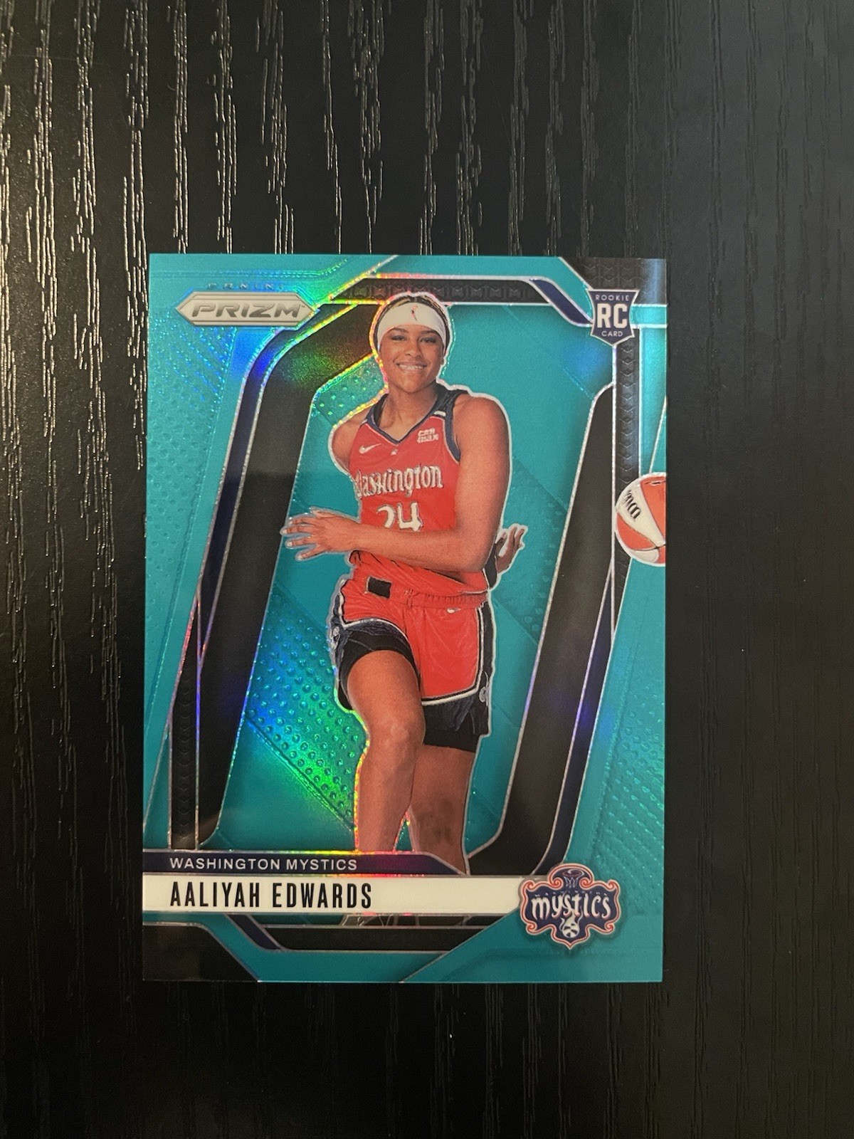 2024 Panini Prizm WNBA Basketball Aaliyah Edwards RC Rookie Teal /49 #142
