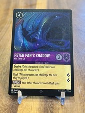 Disney Lorcana Peter Pan's Shadow Not Sewn On 55/204 Cold Foil Rise Floodborn