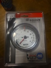 Equus Tachometer 5078 5000 Series 0-8000 Rpm 3-38 In. Electric White Gv