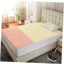 Multizone Heated Mattress Pad Electric Mattress Pad Sherpa Twin XL White