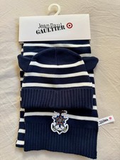 NEW! Jean Paul Gaultier x Target kids 2pcs Cotton Beanie & Scarf Navy