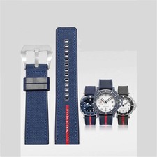 Elegant Nylon Silicone Strap for Panerai Luna Rossa 1507 Steel Buckle Band 24mm