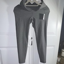 Women's Gray Solid Ankle Leggings Size M Regular MPN 452136-92-1