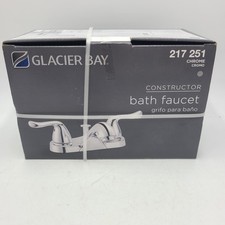 Glacier Bay Constructor 4in 2-Handle Bath Faucet F5121054CP New In Box