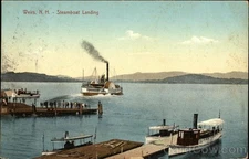 Weirs Beach,NH Water View of Steamboat Landing Leighton Laconia Belknap County
