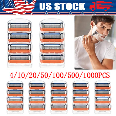 4~1000PCS Shaving Razor Blades Refills Compatible for GiIIette Fusion 5 Proglide