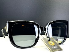 VG 8RS2029 BLACK GOLD Womens Classic Round Full Rim Sunglasses Grey Lens