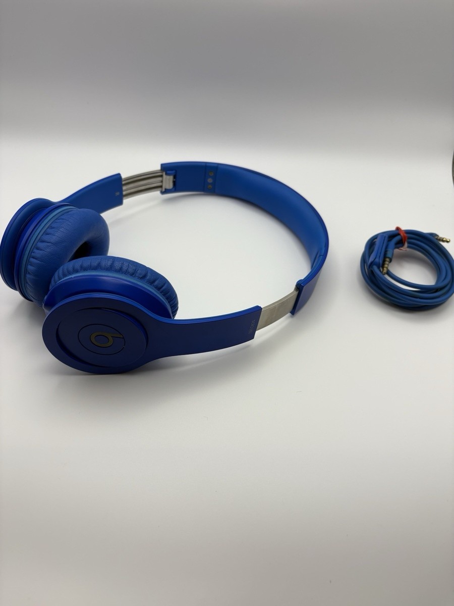 Beats By Dr. Dre Studio 1st Gen Blue Wired Headphones | eBay