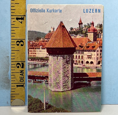 1962 Offizielle Kurkart Luzern fold out Mini Map.