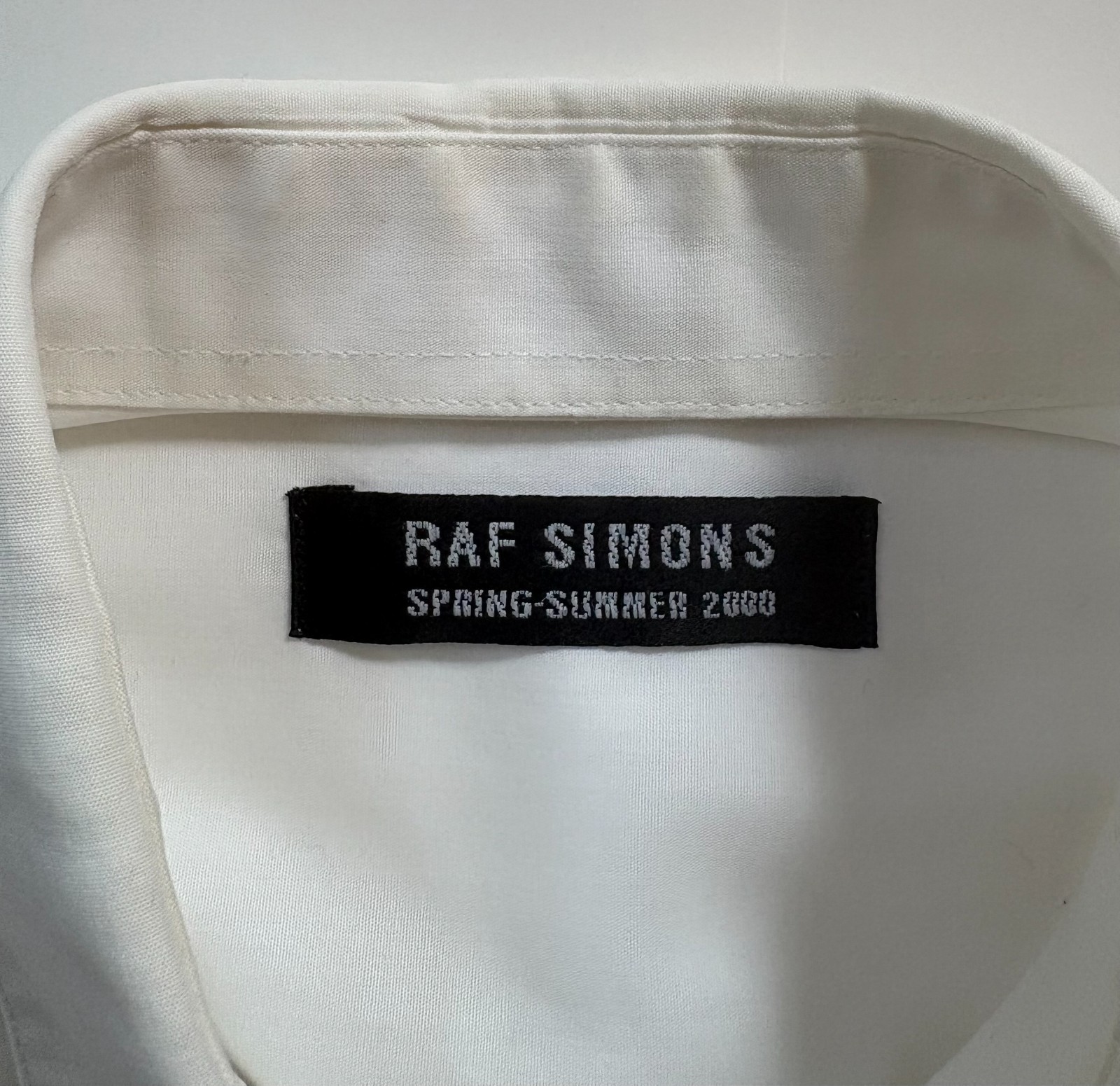 Raf Simons Spring Summer 2000 White Short Sleeve Shir… - Gem