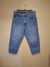 Levi's Made  Crafted Barrel Crop Denim Jeans Women's W34xL24 Tag 31 Ankle Mom
