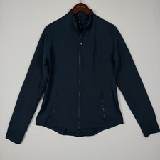 90 Degree by Reflex Athletic Jacket Womans L Full-Zip Wicking Fitted Stretch