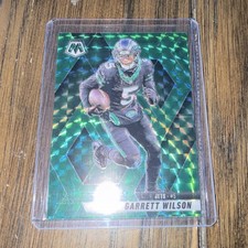 Panini 2025 Mosaic Garrett Wilson #23 Green Mosaic Parallel Jets Football Card