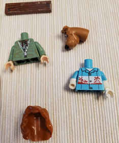 LEGO Scooby-Doo Parts Accessories Lot Torso Shaggy Skateboard Tiles 7590