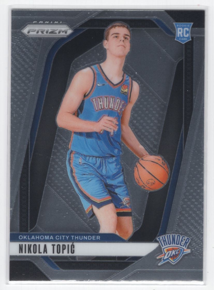 #230 2024-25 Panini Prizm Base Nikola Topic Rookie Oklahoma City Thunder