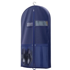Travel Garment Bag with Zipper Pocket, Suit Bag for Suits, Dresses, Coats