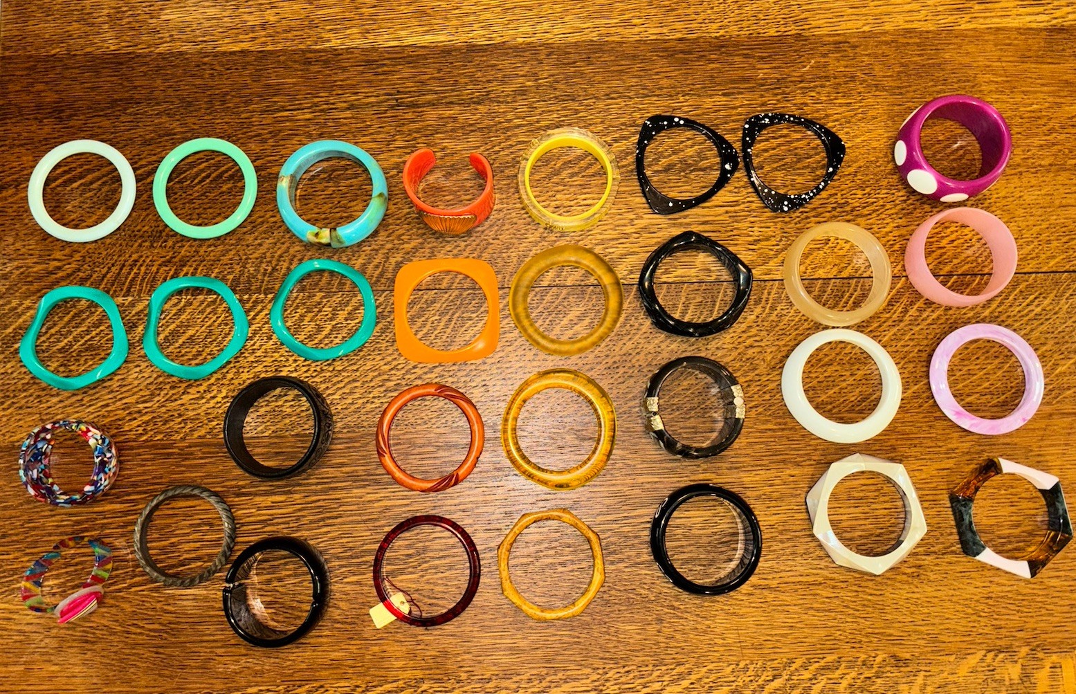 Bangle Bracelet Bundle – Boho Retro Statement Res… - image 7