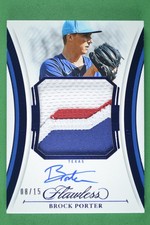 Brock Porter 2024 Panini Flawless Patch Autograph Sapphire #/15 Auto #PPA-BP