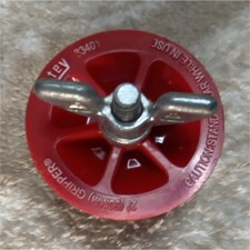 Oatey 2 Inch Test Plug with Wing Nut Red Plastic Rubber Steel Plumbing