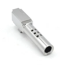 HGW Bromont Barrel for Glock 26 9mm Flush Cut Ported Polished Stainless Steel