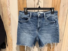 Vervet Blue Women's Blue Denim Cut Off Shorts L