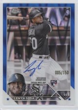 2023 Topps Chrome Rookie Blue RayWave Refractor /150 Lenyn Sosa #RA-LS Auto 0o48