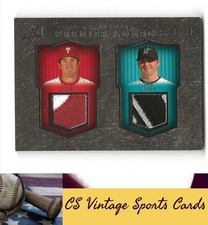 2008 Upper Deck Premier #CP-UU Chase Utley / Dan Uggla Combos Patch #/50