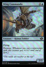 Wing Commando (foil) The Brothers' War NM+ *Mythic Relics*