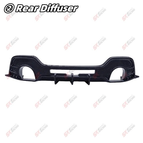 Kit de carrocería de fibra de carbono seca labio delantero trasero difusor capó ala para Subaru BRZ 22-25 - Imagen 21 de 28
