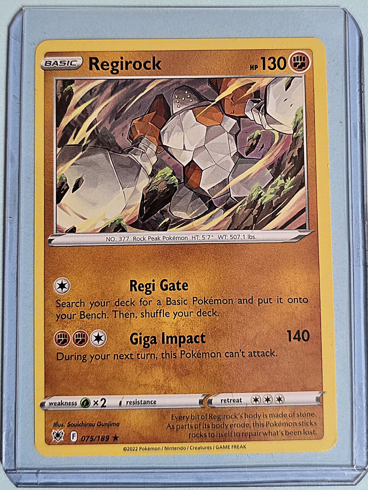 2022 Regirock 75/189 - Rare - Astral Radiance - NM Pokémon TCG