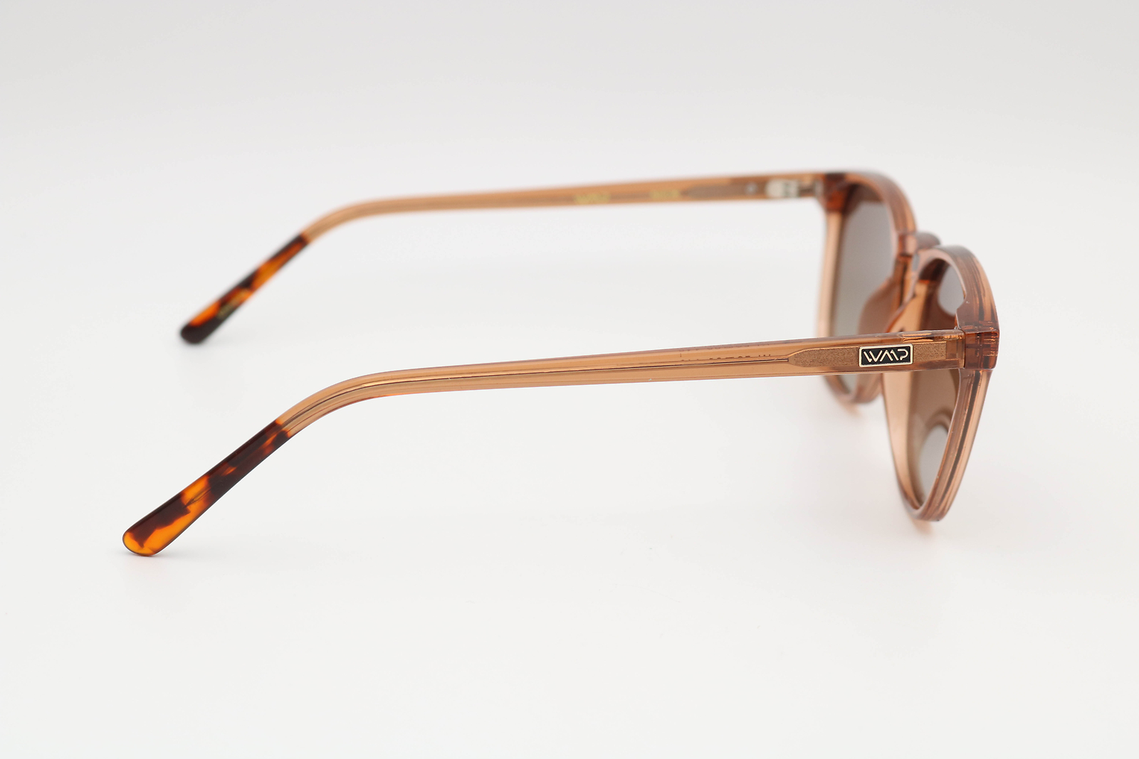 Wmp Nick Crystal Brown/Brown Browline Polarized Sunglasses 52-20-148