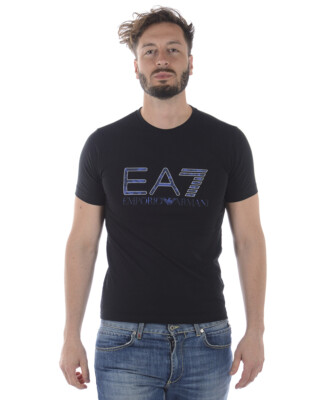 Emporio Armani EA7 Sweatshirt Men's Black T Shirt 3ZPT84PJM5Z 1200