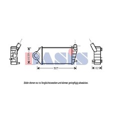 AKS DASIS Ladeluftkühler passend für VW Lupo 6X1 6E1 Polo 6N2 6H 047290N