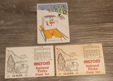 Vintage Pop-tarts Milton the Toaster national parks paint set & Puzzle set of 3