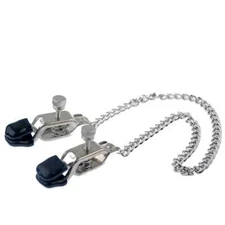 Metal Nipple Clamps with Metal Chain Women Breast Clips Stimulator Massage