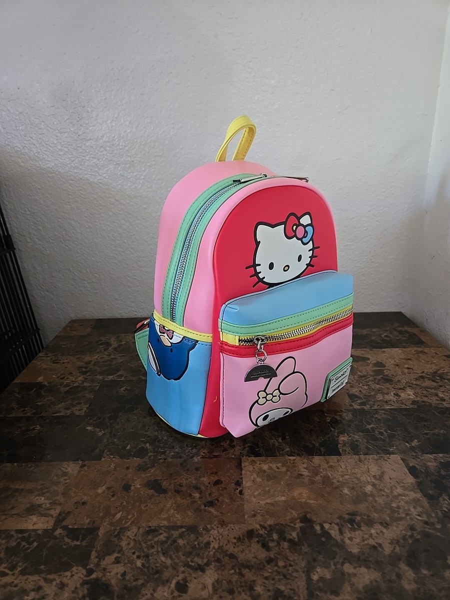 Loungefly Hello Kitty and Friends Color Block Womens Shoulder Bag