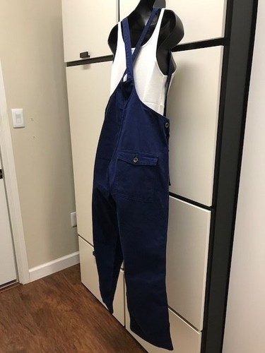 Veritecoeur Worker Pants Japan 2 Blue Chino Cotton Overalls Trousers Salopette  - Picture 22 of 24