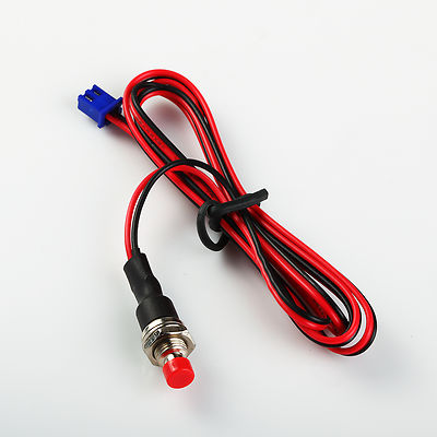 12V 3Amp Miniature Button Instantaneous OFF/ON Switch Connector 1/4 '' Mount Hole