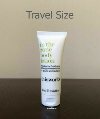 THIS Works 'In The Zone' Body Lotion 98% Natural Travel Size NEW
