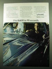 1969 Univac Real-Time Computer System Ad - 90 Seconds