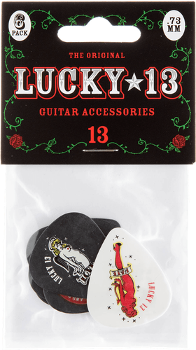Lot De 6 Médiators Dunlop 47PEJ3N – Jazz III Eric Johnson – Nylon Rouge