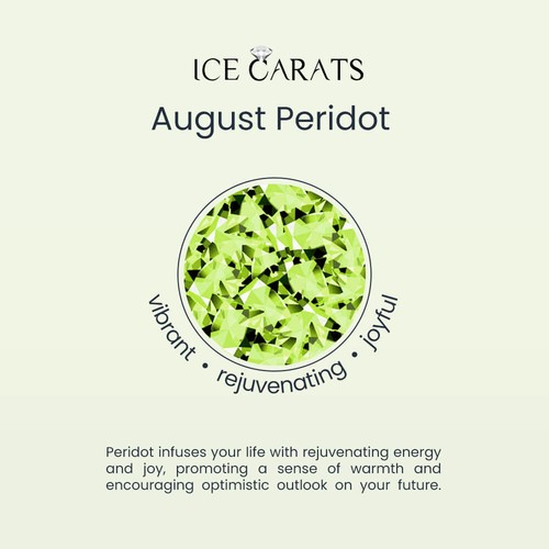 14K Solid White Gold Oval Peridot Ring - Picture 5 of 13